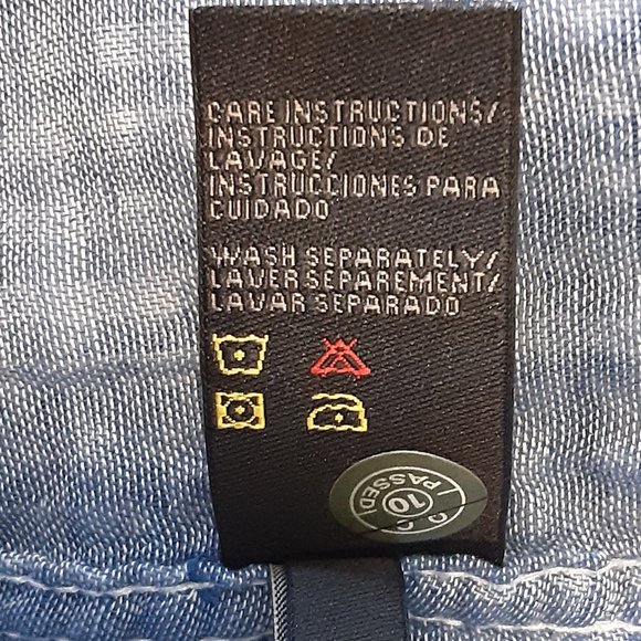 Hudson's Men's New! Saint Blue & White Checked Short Sleeve Button Shirt, Sm - Picture 15 of 16